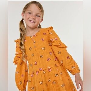 Finding foxtale, mustard yellow monarch dress.